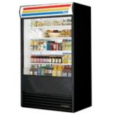 True&reg; Vertical Air Curtain Merchandiser w/ Silver Sandwich Sign