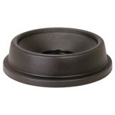 Continental Gray Funnel Lid for Round 32 gal Huskee Receptacles