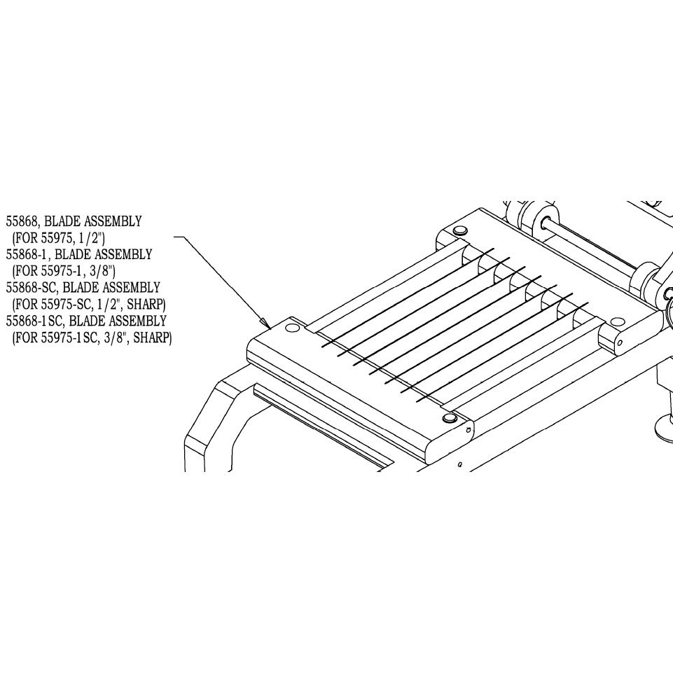 NEMCO&trade; Blade Set For Easy Chicken Slicer&trade; w/ 3/8" Cut