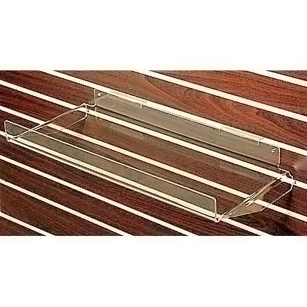 Clear Solutions Slatwall Acrylic Shelf