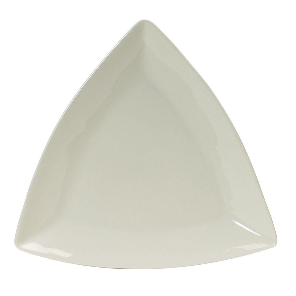 Tuxton&reg; 11" Eggshell Triangle Plate