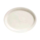Tuxton&reg; Nevada 13-1/4" x 10-1/2" Eggshell Oval Platter