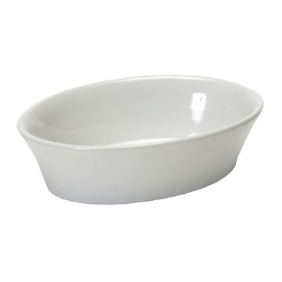 Tuxton&reg; 10 Oz. White Oval Baker