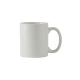 Tuxton&reg; 12 Oz. White C-Handle Mug