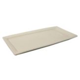 Tuxton&reg; 15-1/4" x 8" Eggshell Rectangular Plate