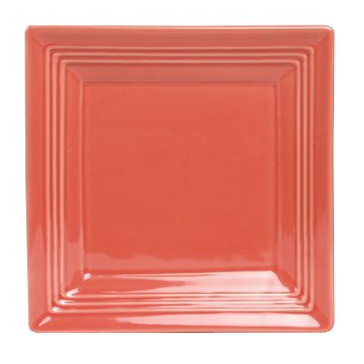 Tuxton&reg; Concentrix&reg; 8-1/2" Square Cinnebar Plate