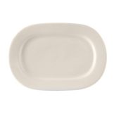 Tuxton&reg; 13.125" x 9.125" Eggshell Daytona Platter