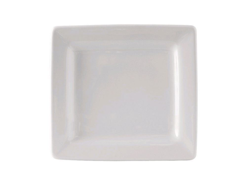 Tuxton&reg; 6" x 5-1/2" White Rectangular Plate