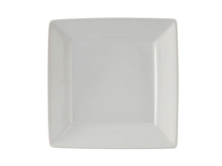 Square Plate, White, 8-1/2" x 8-1/2" x 1-1/8"