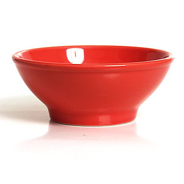 Tuxton&reg; Cinnebar 25 Oz. Menudo / Salad Bowl