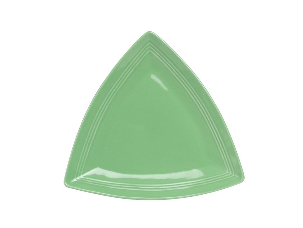 Tuxton&reg; 12-1/2" Concentrix&reg; Cilantro Triangle Plate