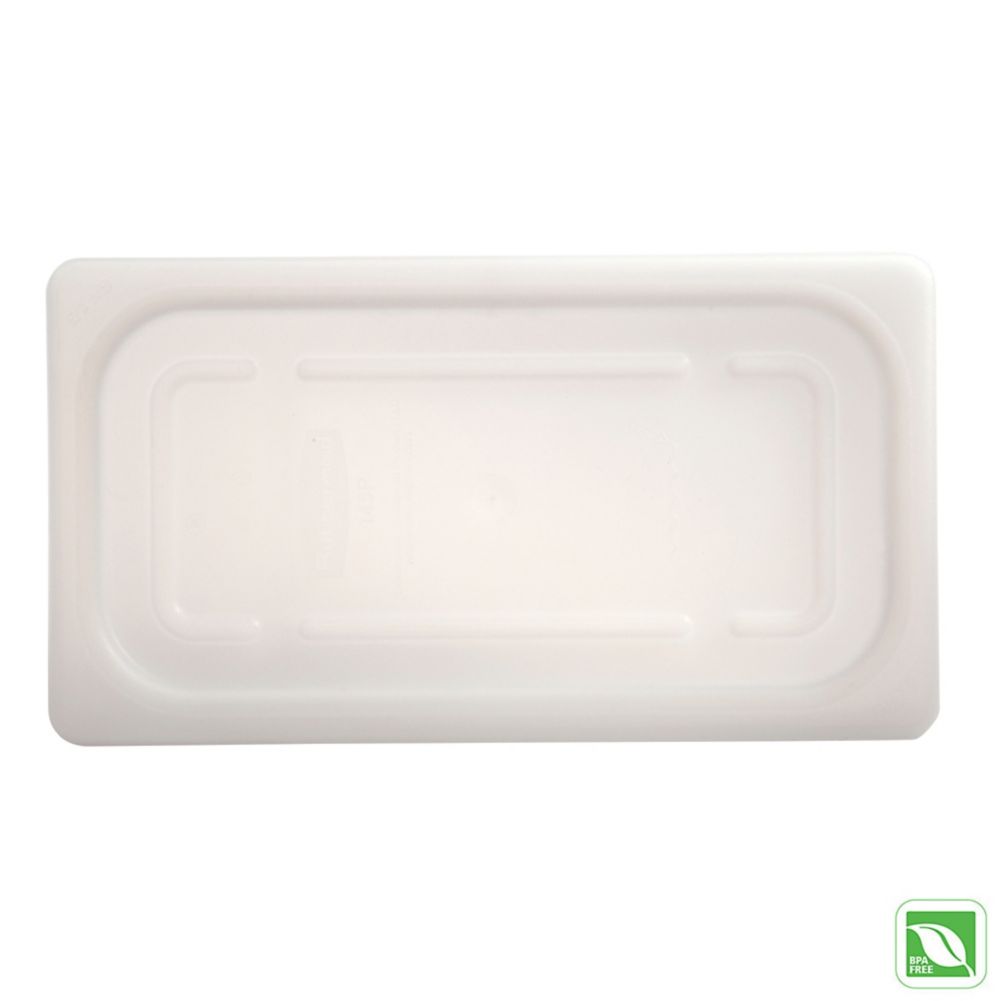 Rubbermaid White 1/3 Size Soft Sealing Cold Food Pan Lid