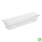 Rubbermaid Clear 1/2 Size Long Cold Food Pan, 4" H