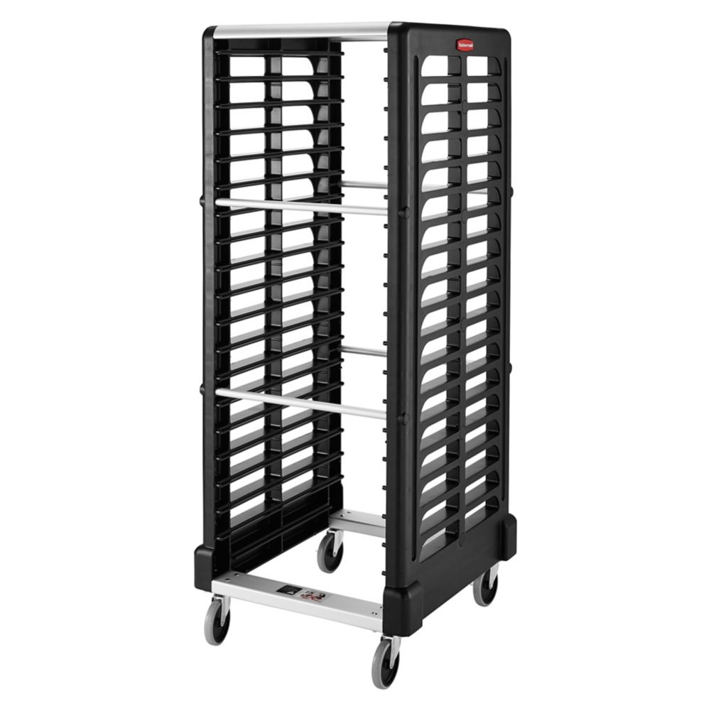 Rubbermaid Max System Black 18-Slot Dual Loading Insert Pan Rack