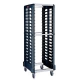 Rubbermaid Max System Black 18-Slot End Loading Food Box / Pan Rack