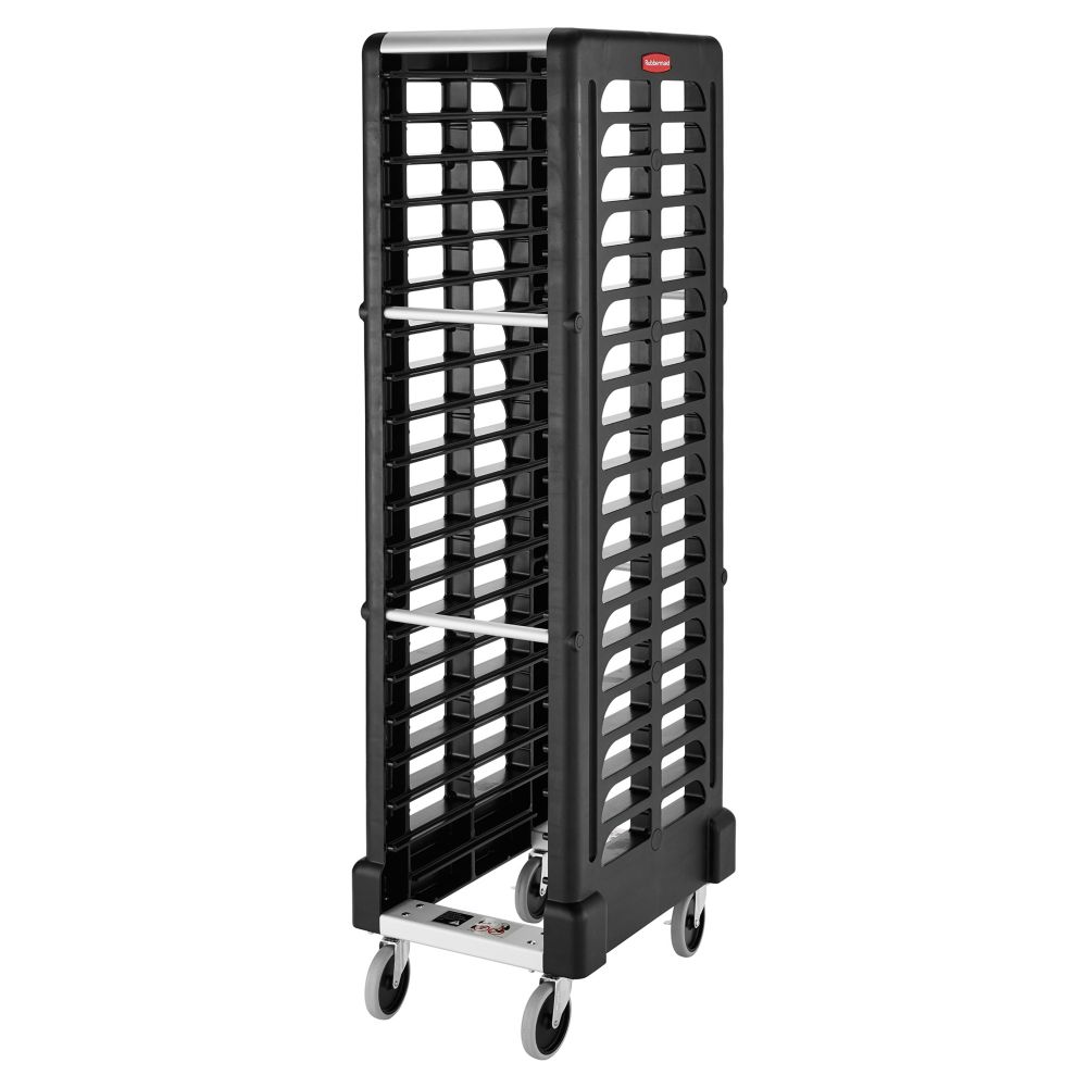 Rubbermaid Max System Black 18-Slot End Loading Insert Pan Rack