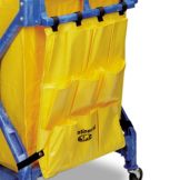 Continental Yellow Vinyl 10-Pocket Caddy Bag for X-Frame Folding Carts