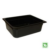 Rubbermaid Black 1/2 Size Hot Food Pan, 4" H