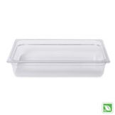 Rubbermaid Clear Full Size Cold Food Pan, 4" H