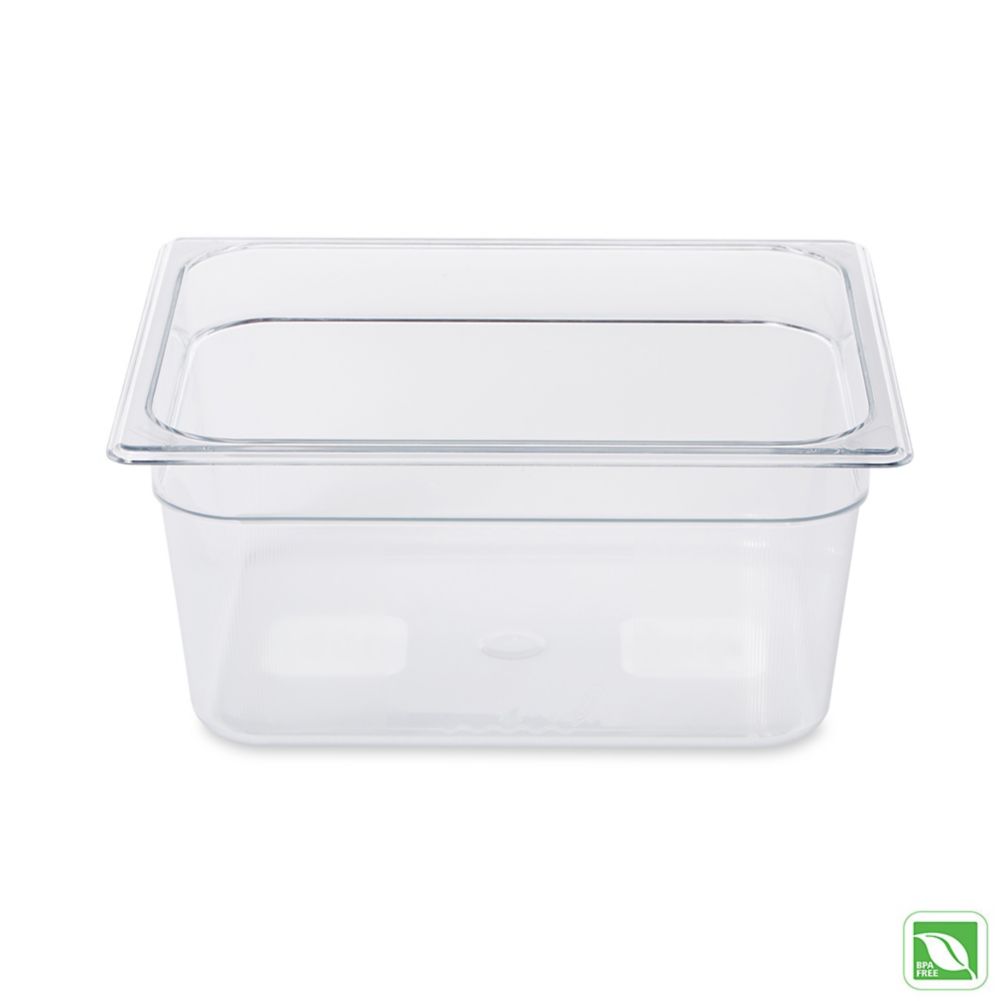 Rubbermaid Clear 1/2 Size Cold Food Pan, 6" H