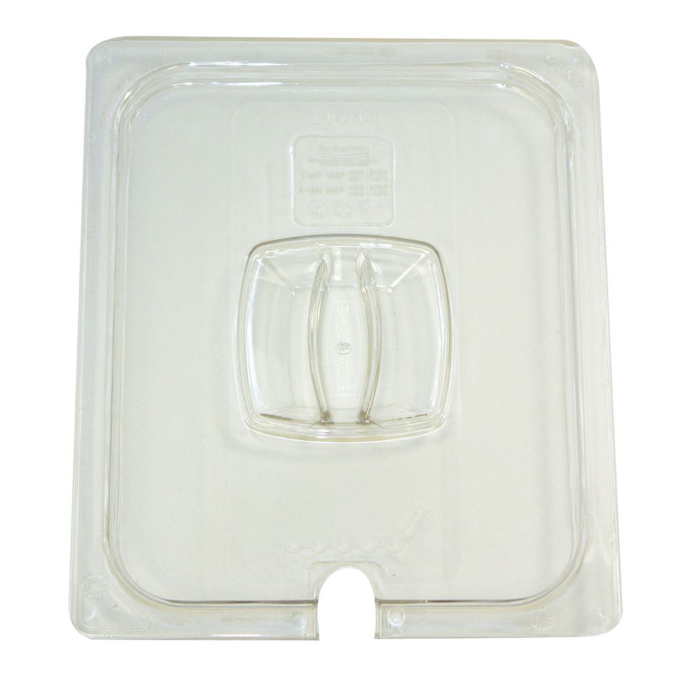 Rubbermaid Clear 1/2 Size Cold Food Pan Cover w/ Notch