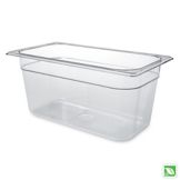 Rubbermaid Clear 1/3 Size Cold Food Pan, 6" H