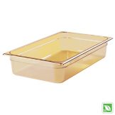Rubbermaid Amber Full Size 4" Deep Hot Food Pan
