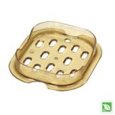 Rubbermaid Amber 1/6 Size Hot Food Pan Drain Tray