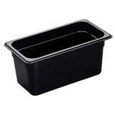 Cambro Black 1/3 Size High Heat H-Pan&trade; 6" H