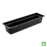 Rubbermaid Black 1/2 Size Long Hot Food Pan, 4" H