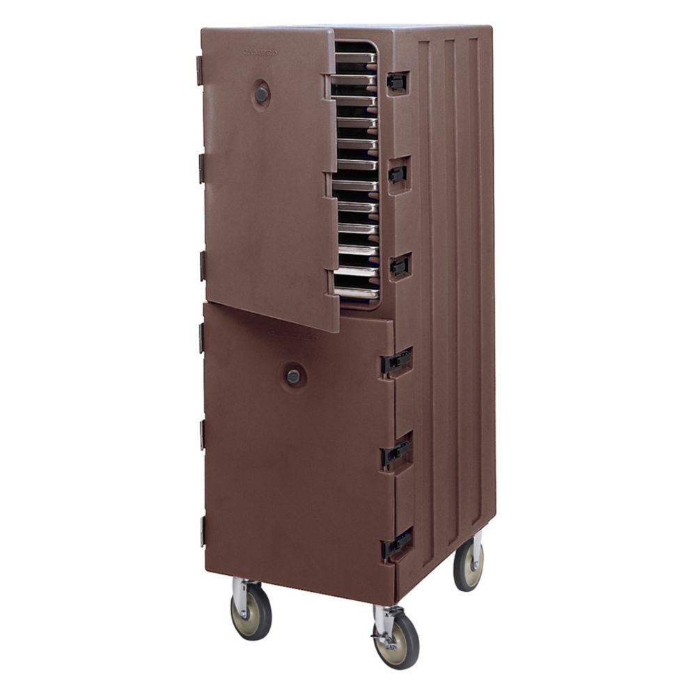 Cambro Dark Brown 2-Section Tray