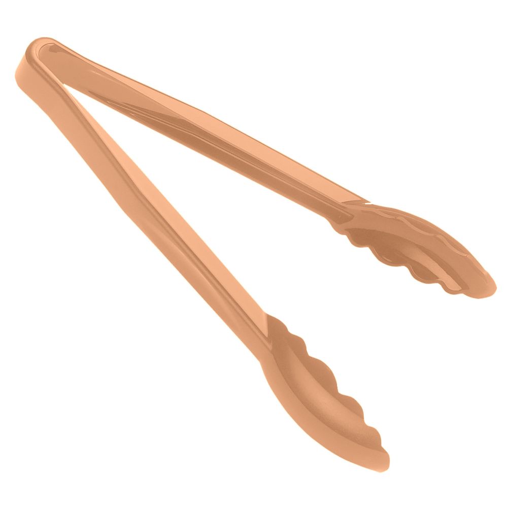 Cambro Beige Camwear&reg; Scalloped 9" Tongs