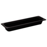 Cambro Black Long Half Size High Heat H-Pan&trade; 2-1/2" H