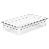 Cambro Clear Camwear&reg; Full Size Food Pan, 4" H