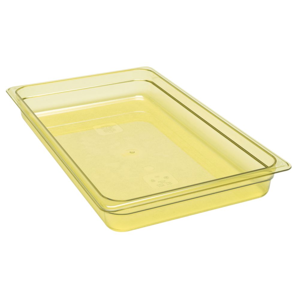 Cambro Amber Full Size High Heat H-Pan&trade; 2-1/2" H