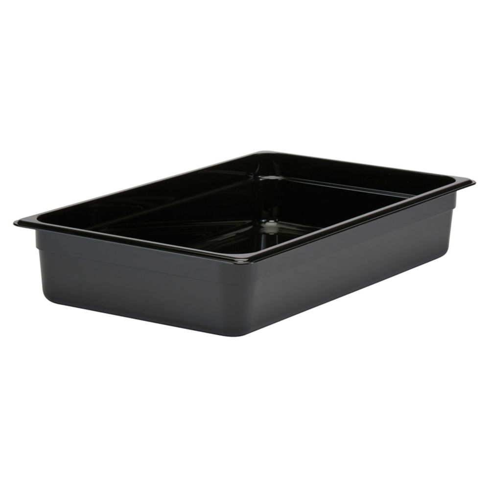 Cambro Black Camwear&reg; Full Size Food Pan, 4" H