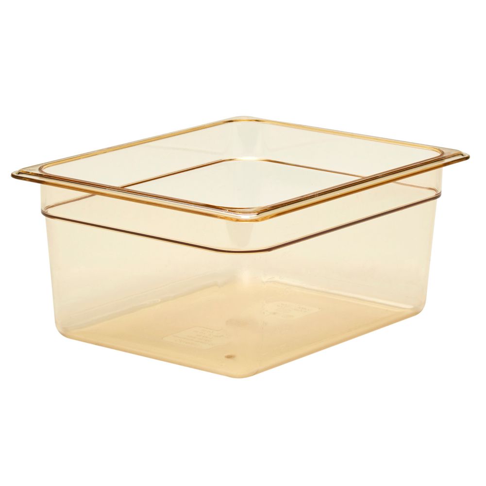Cambro Amber Half Size High Heat H-Pan&trade; 6" H