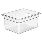 Cambro Clear Camwear&reg; Half Size Food Pan, 6" H