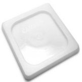 Cambro White Camwear&reg; 1/6 Size Food Pan Seal Cover
