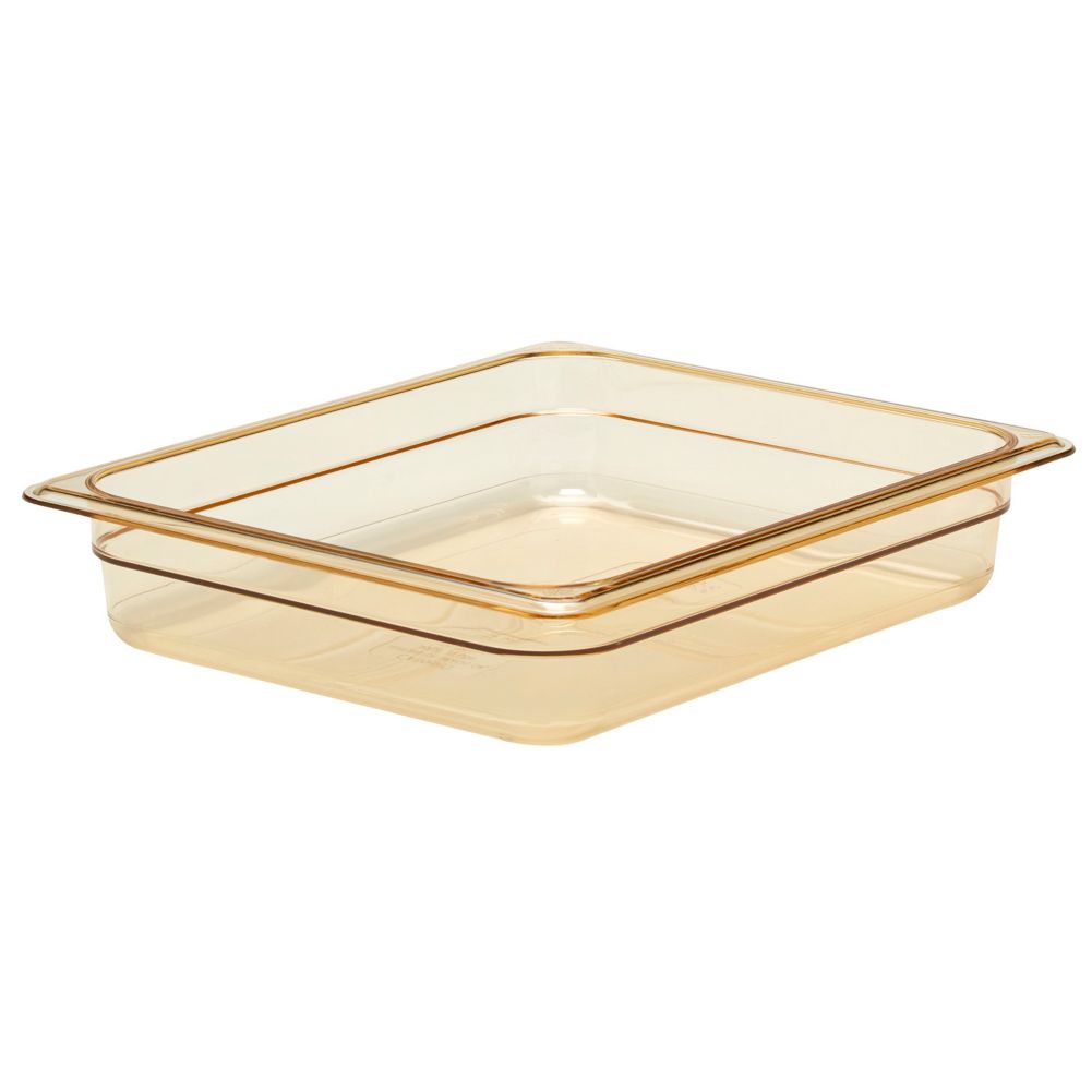 Cambro Amber Half Size High Heat H-Pan&trade; 2-1/2" H