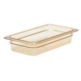 Cambro Amber 1/3 Size High Heat H-Pan&trade; 2-1/2" H