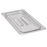 Cambro Clear Camwear&reg; 1/3 Size Food Pan Cover w/ Handle