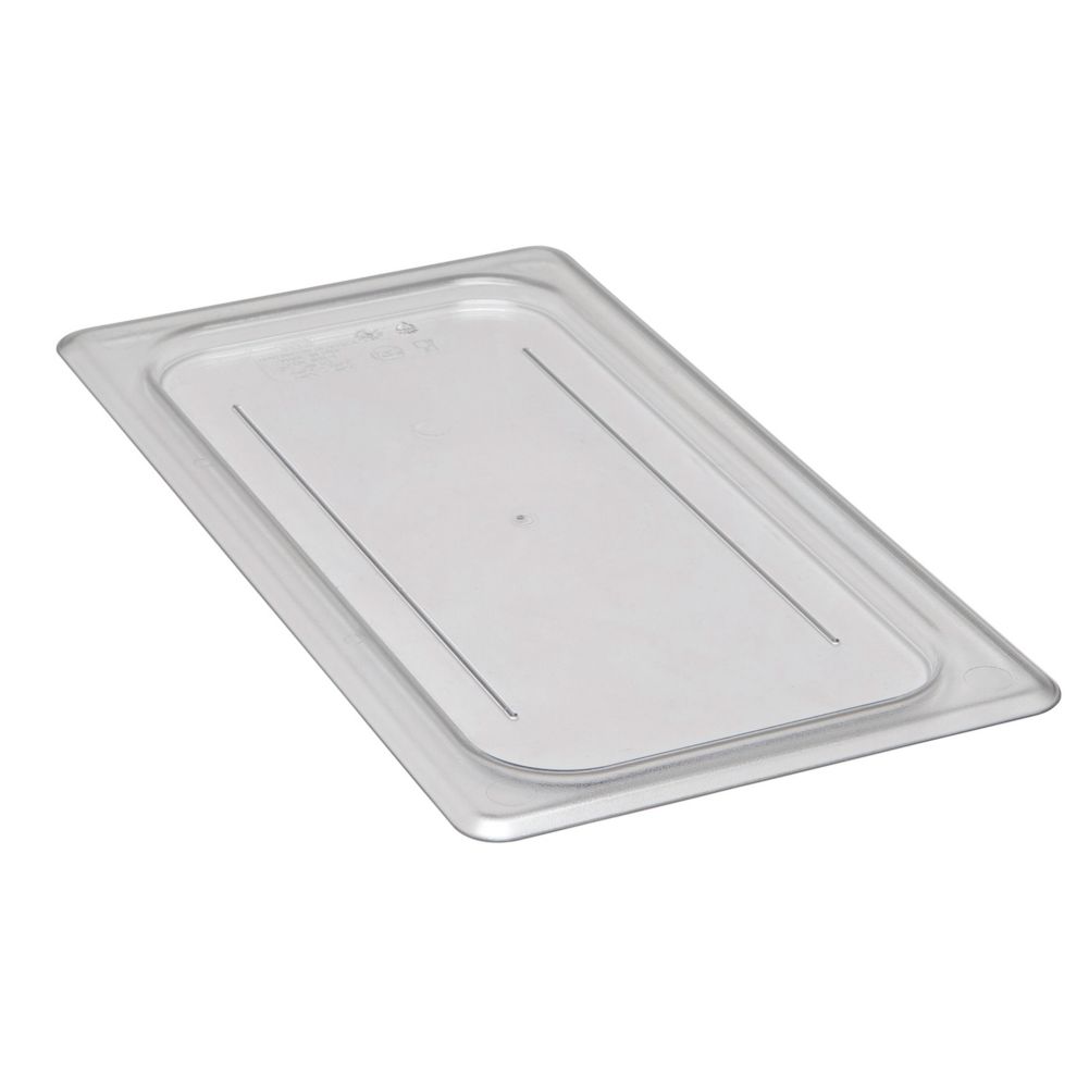 Cambro Clear Camwear&reg; 1/3 Size Flat Food Pan Cover