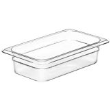 Cambro Clear Camwear&reg; 1/4 Size Food Pan, 2-1/2" H