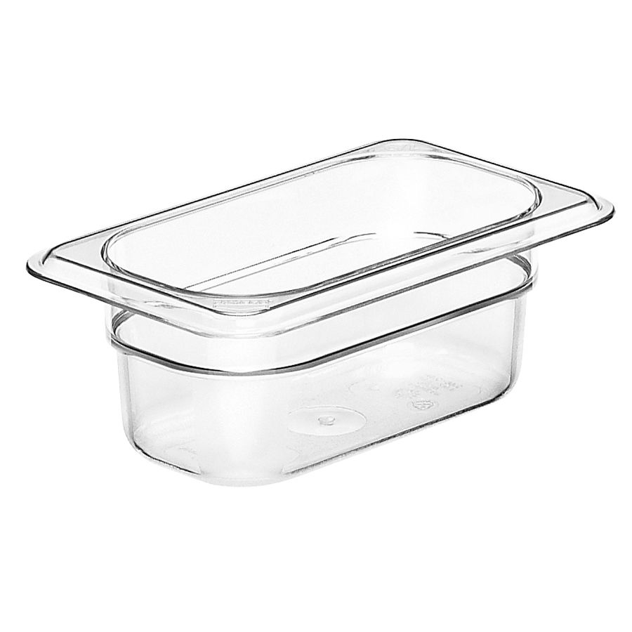 Cambro Clear Camwear&reg; 1/9 Size Food Pan, 2-1/2" H