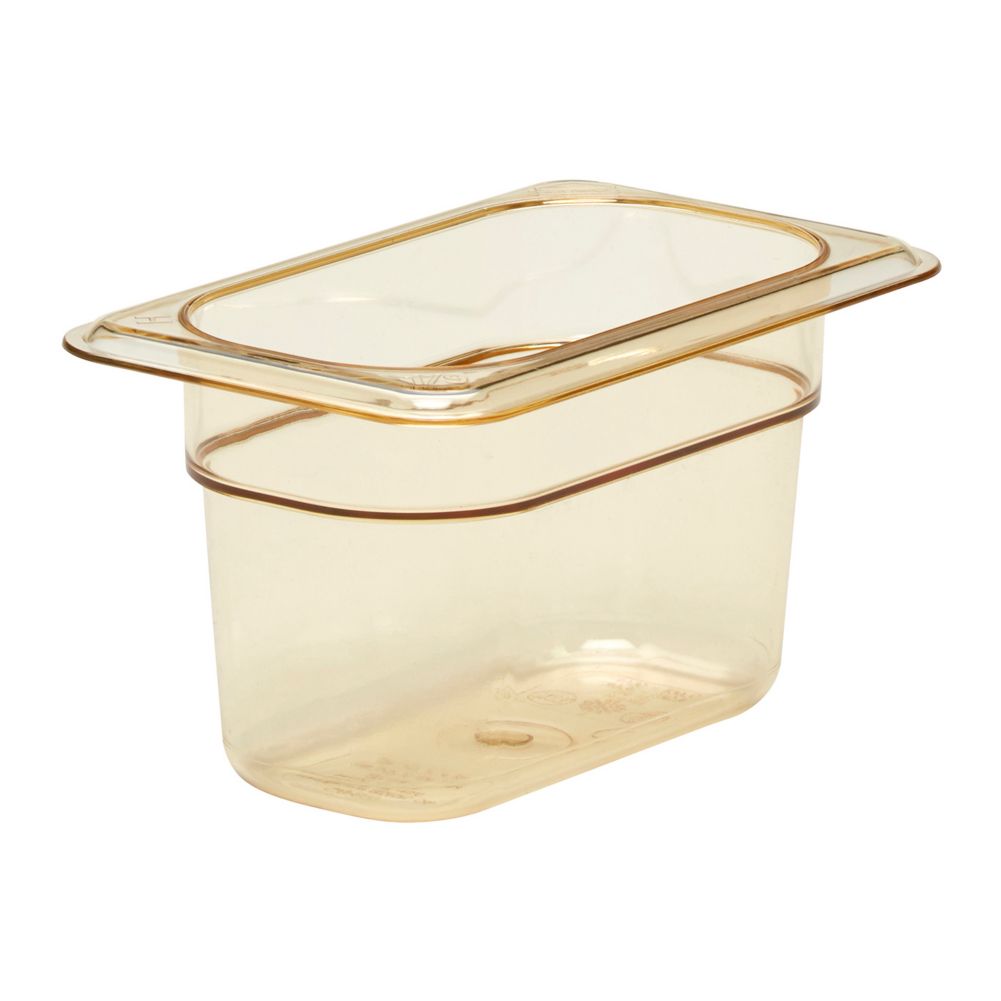 Cambro Amber 1/9 Size High Heat H-Pan&trade; 4" H