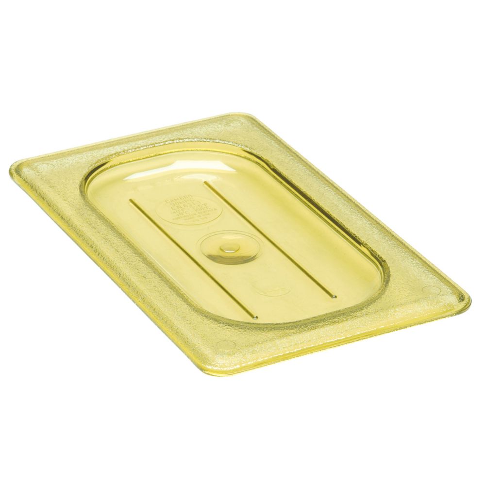 Cambro Amber 1/9 Size Flat H-Pan&trade; Cover w/o Handle