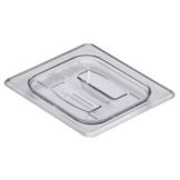 Cambro Clear Camwear&reg; 1/6 Size Food Pan Cover w/ Handle