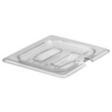 Cambro Clear Camwear&reg; 1/6 Size Notched Food Pan Cover w/ Handle
