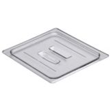 Cambro Clear Camwear&reg; Half Size Food Pan Cover w/ Handle
